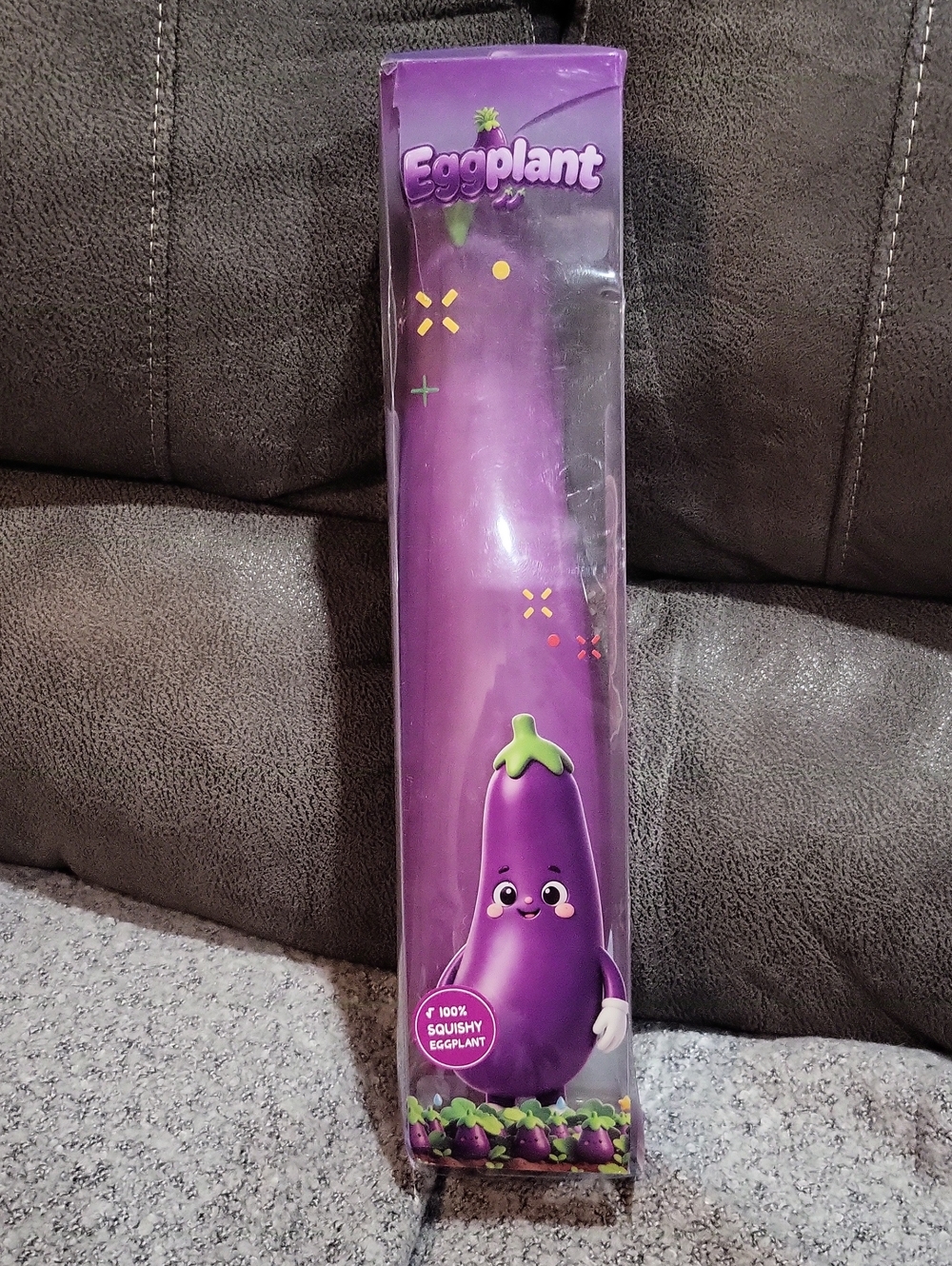 Jumbo Eggplant Squishy Toy